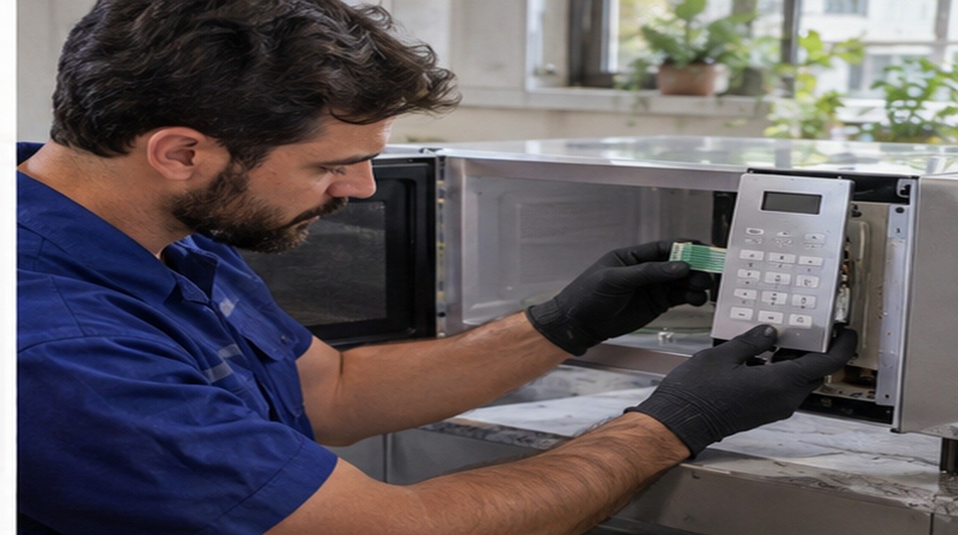 Conserto de micro-ondas em João Pessoa‑PB: troca da membrana e do painel